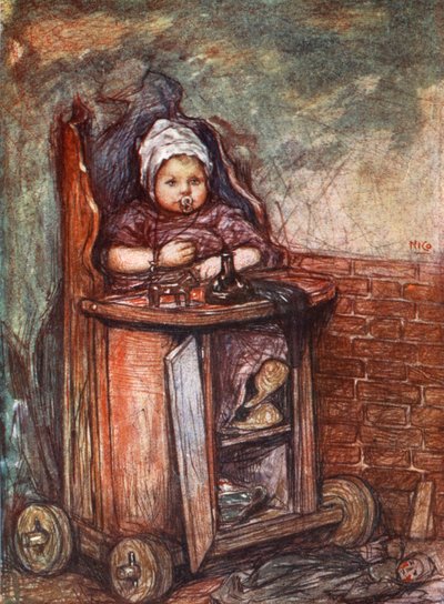 Baby in Chair (1904) by Nico Jungman